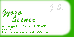 gyozo seiner business card